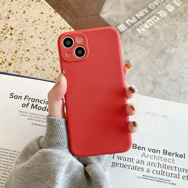 Square Edge Matte Silicone Case