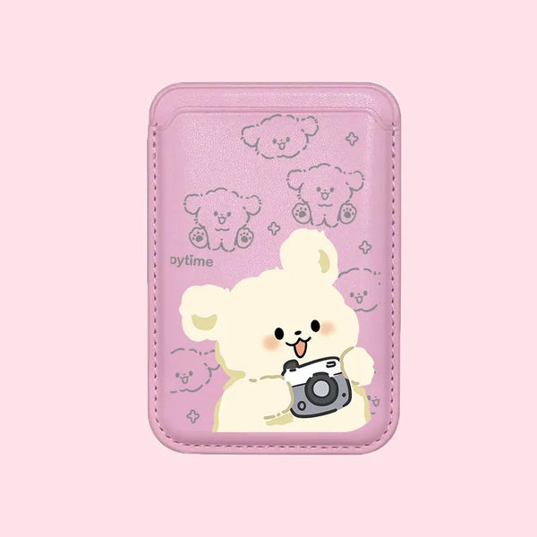 Cute Dog MagSafe Card Holder
