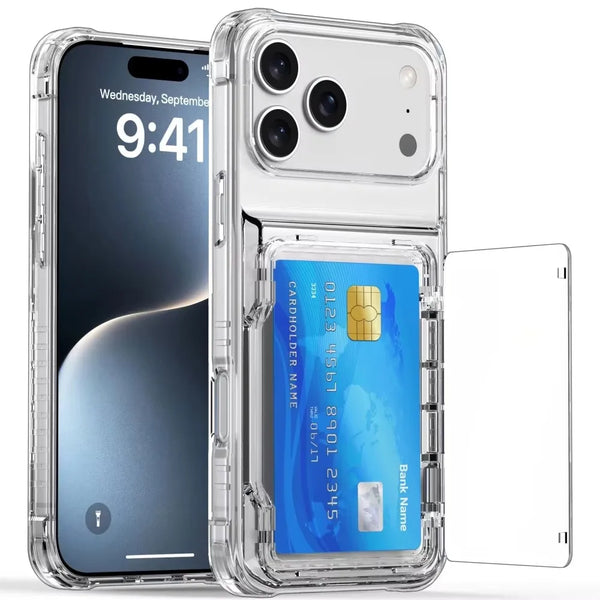 Clear Wallet Stand Case