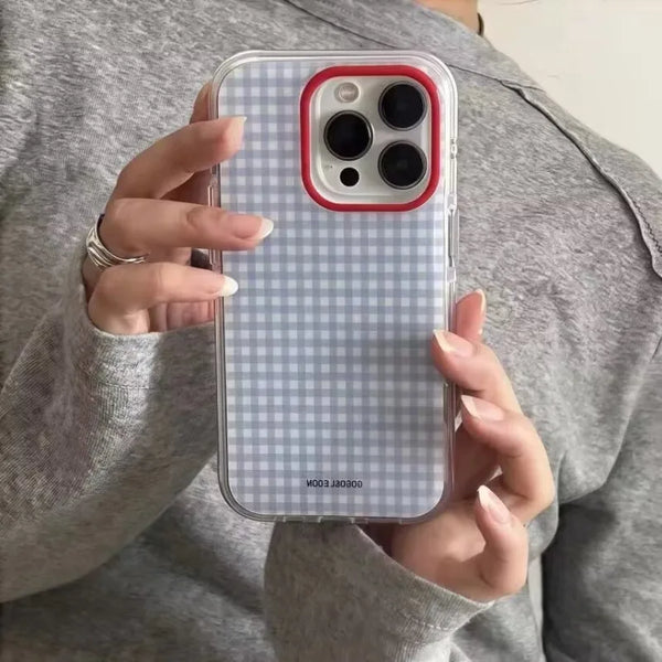 Blue Grid Pattern Case