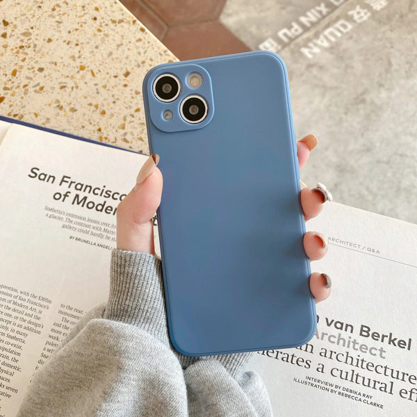 Square Edge Matte Silicone Case