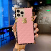 Lambskin Plaid Leather Case