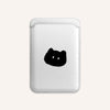 Cartoon Cat MagSafe Wallet Holder