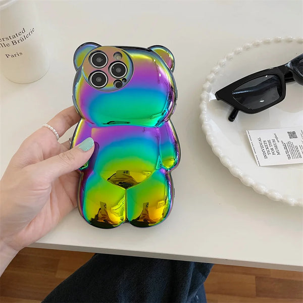 Colorful Cartoon Bear Case