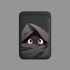 Black Cat MagSafe Card Holder