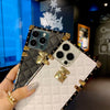 Lambskin Plaid Leather Case
