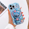 Blue Pink Stitch Case