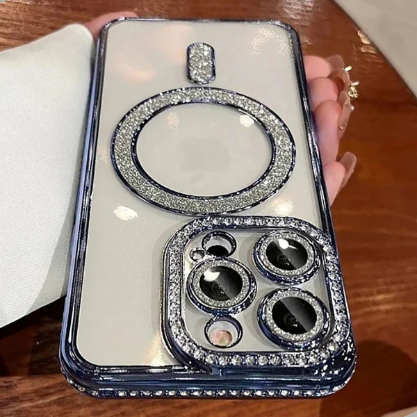 Coque MagSafe pailletée avec strass