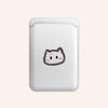 Cartoon Cat MagSafe Wallet Holder