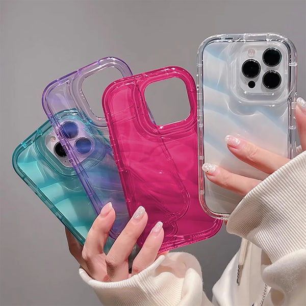 Transparent Wavy Texture Case