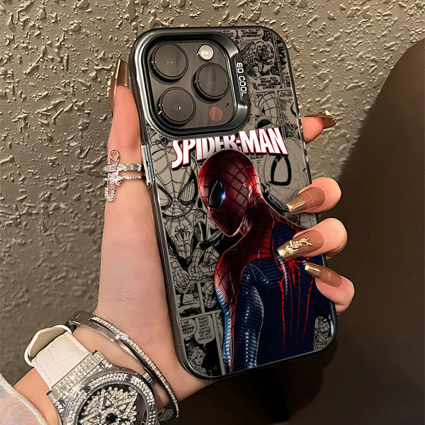 Spider-Man collage back design on matte shell