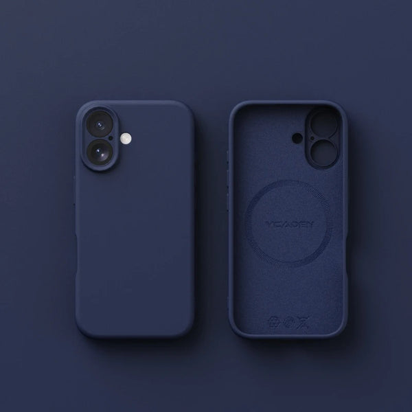 iPhone with matte magnetic silicone case and lifted edges