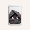 Black Cat MagSafe Card Holder