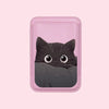 Black Cat MagSafe Card Holder